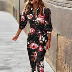 Vestido Mídi Transpassado Rubis