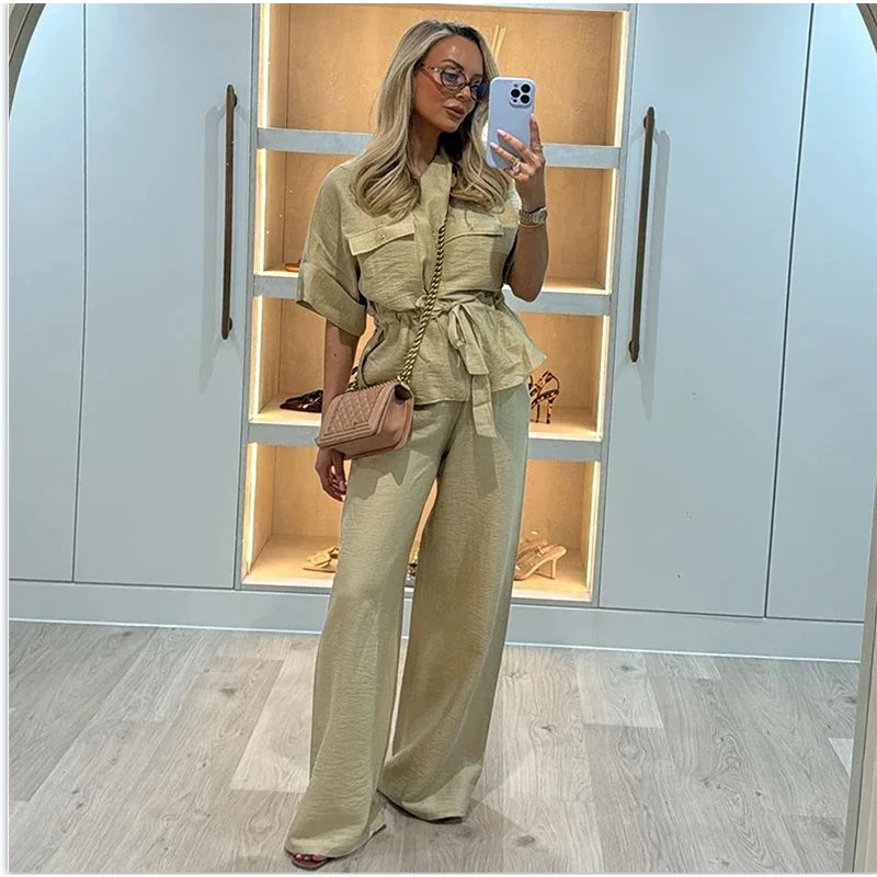 Conjunto Feminino Cáqui 01