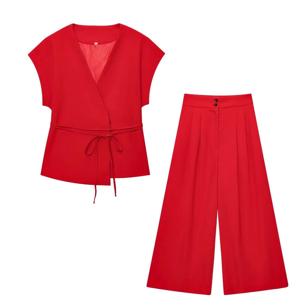 Conjunto Feminino Vermelho 06