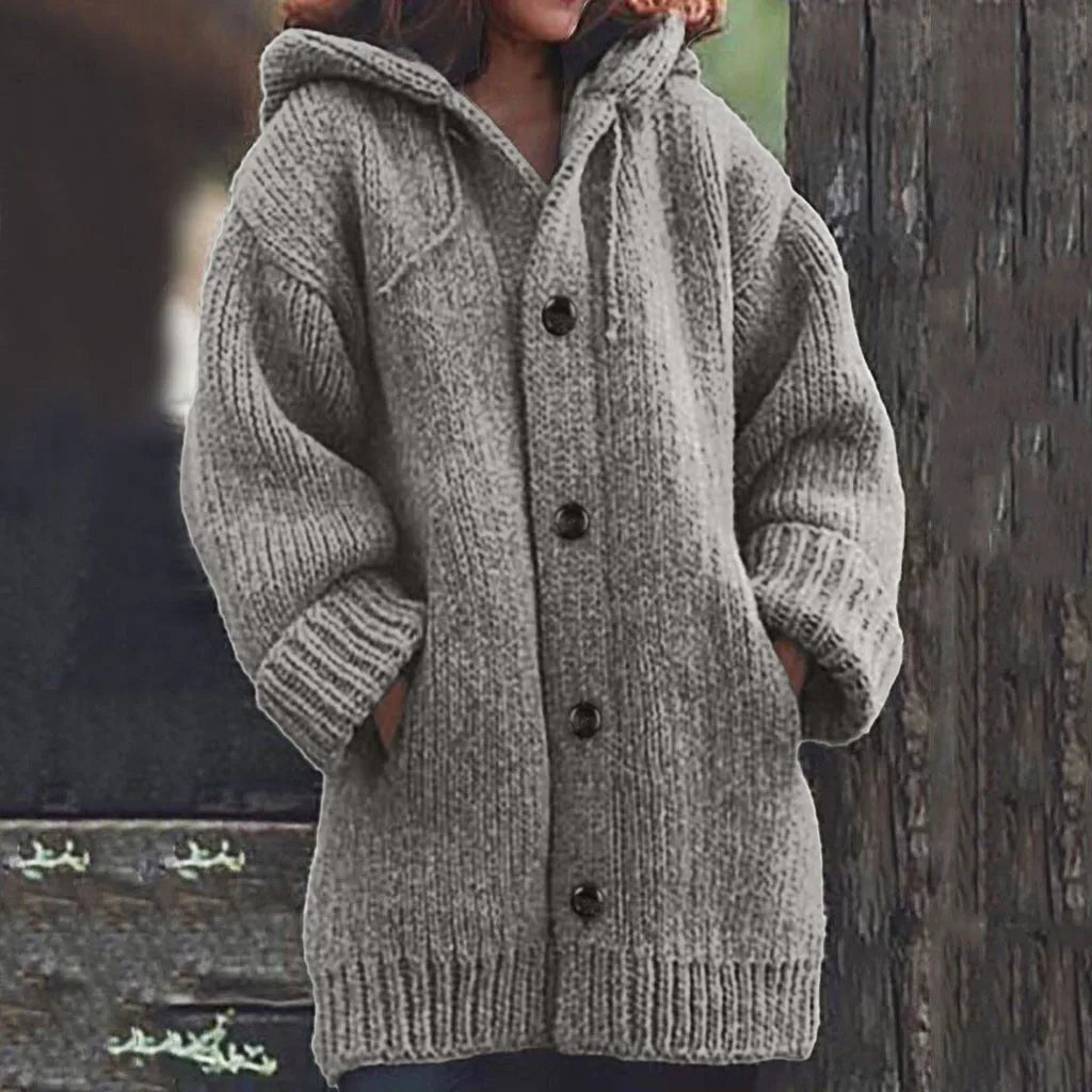 Casaco Feminino de Lã Cinza 1