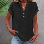 Blusa Casual com Botões Preto 02
