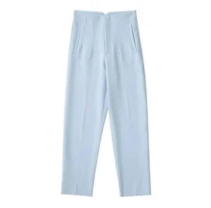 Calça Feminina Elegante Azul Claro 18
