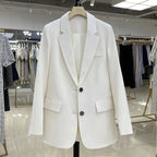 Blazer Feminino Casual Bege 1