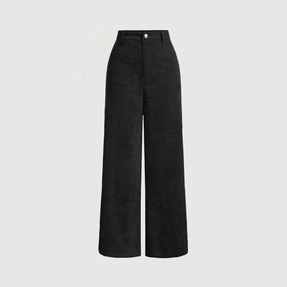 Calça Pantalona de Cintura Alta Preto 03