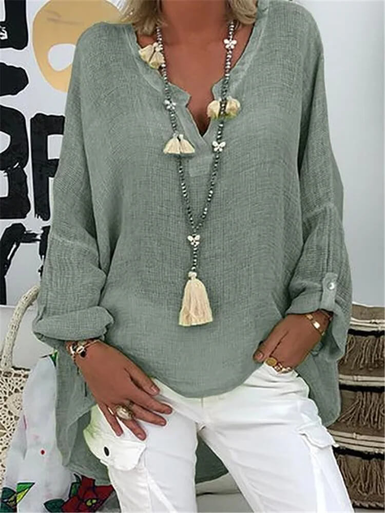 Blusa de Linho Verde Militar 1