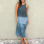 Vestido Mídi Casual Azul 2