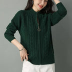 Cardigan Feminino Trançado Verde 2
