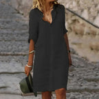 Vestido Curto Casual Preto 5