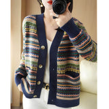 Cardigan Jacquard com Botões Parasol