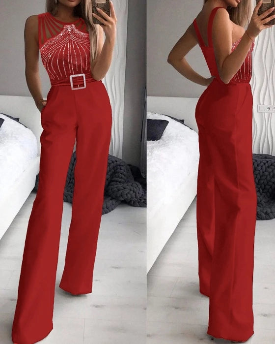 Macacão Feminino Elegante Vermelho 3