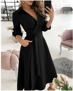 Vestido Midi Elegante Preto 02