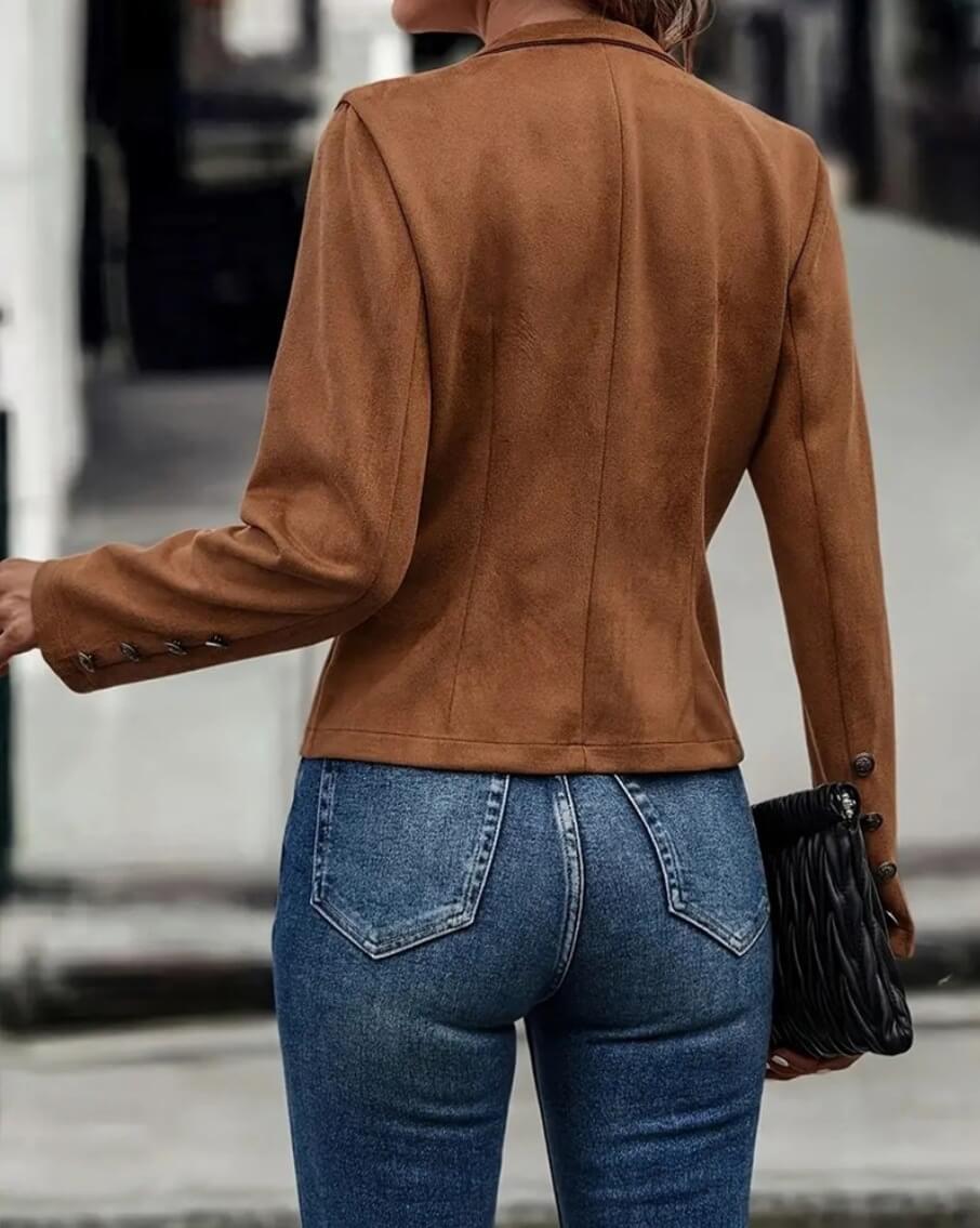 Jaqueta Feminina Casual Caramelo 2