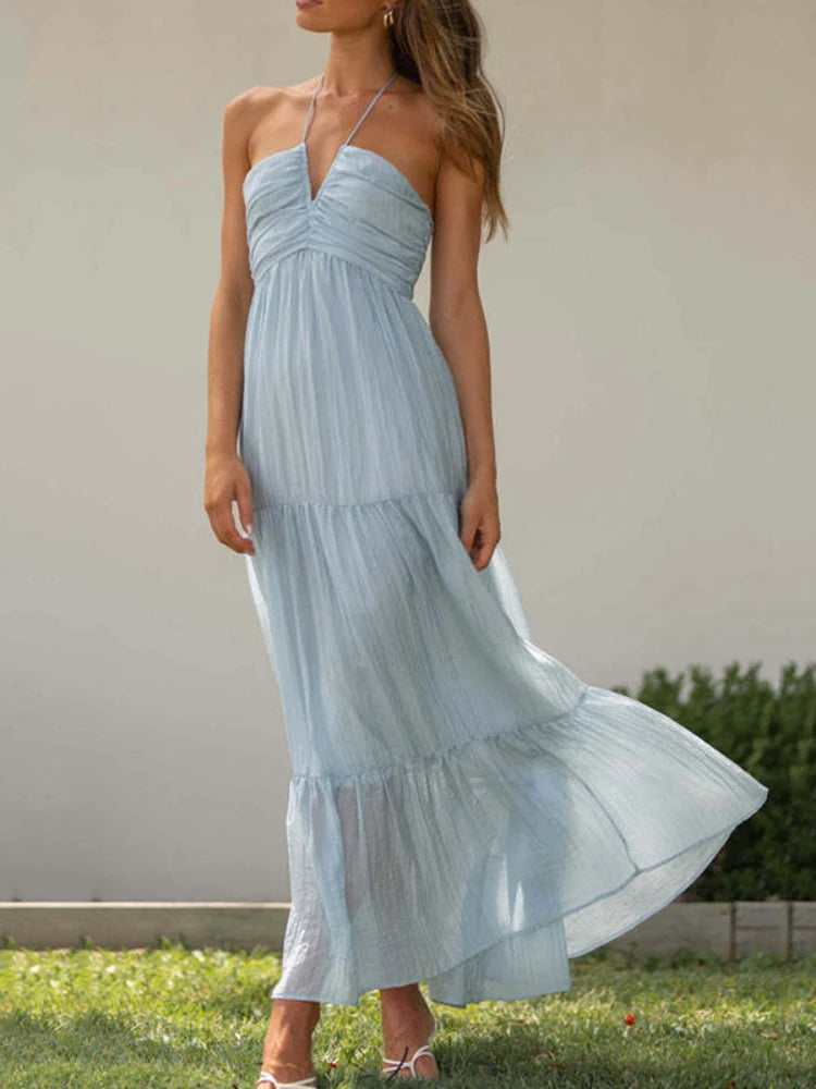 Vestido Longo de Chiffon Kaelin