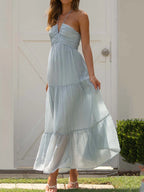 Vestido Longo de Chiffon Kaelin