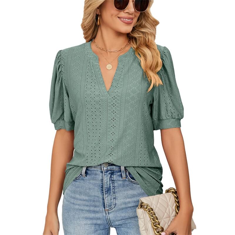 Blusa Casual Gladíolo Verde / P 49