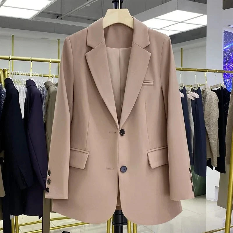 Blazer Feminino Casual Cáqui 3