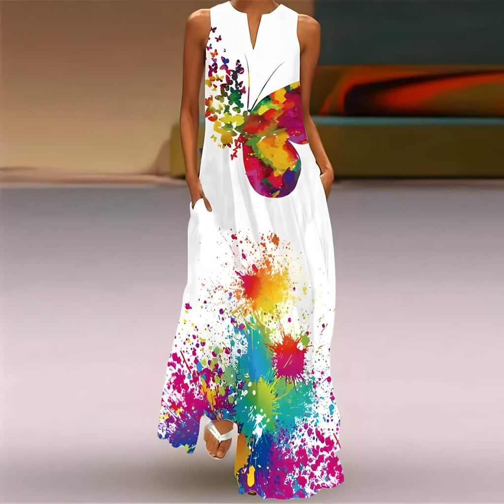 Vestido Longo Colorido 10