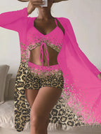 Conjunto Biquíni e Saída de Praia Rosa Pink 03