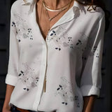 Camisa Casual de Chiffon Peony