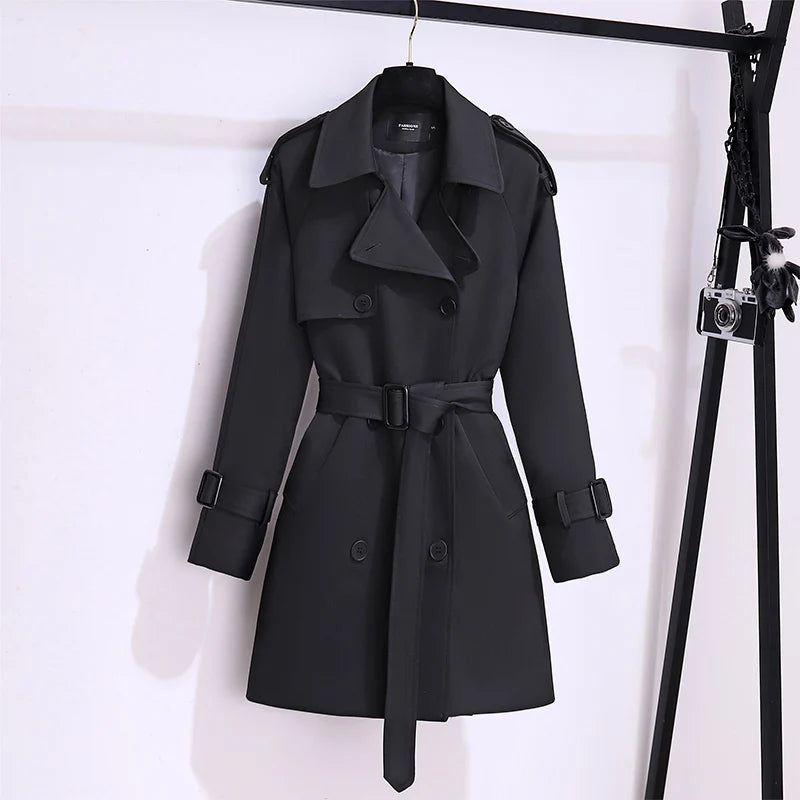 Casaco Feminino Trench Preto 4