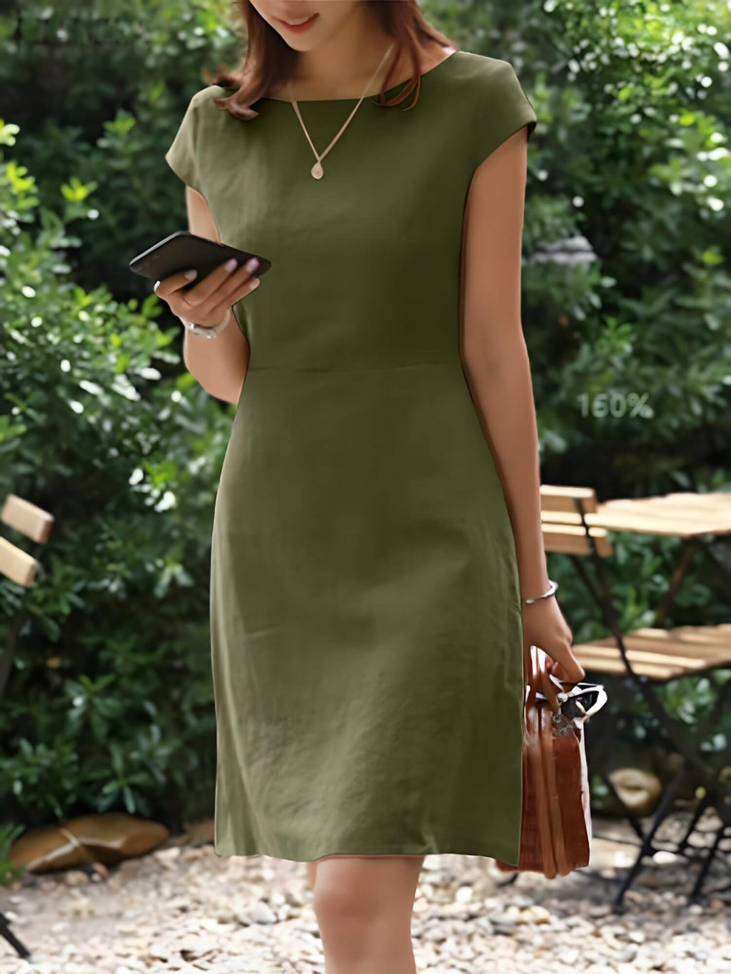 Vestido Curto Casual Verde 1