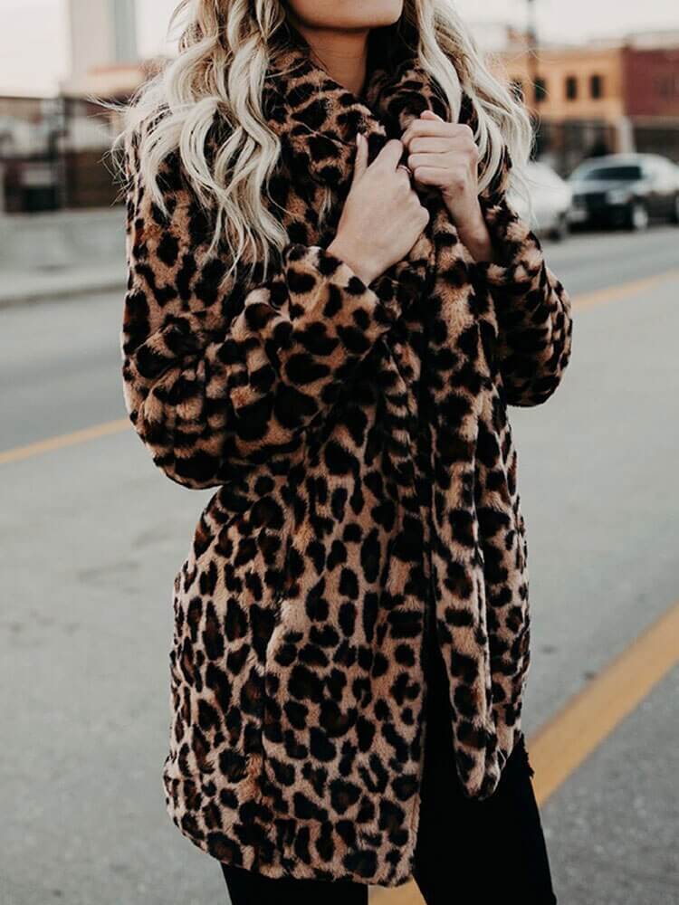 Casaco Feminino Ponto Aberto Leopardo 4