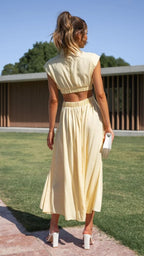 Vestido Maxi Amarelo 19