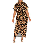 Vestido Longo com Abotoamento Oncinha 8