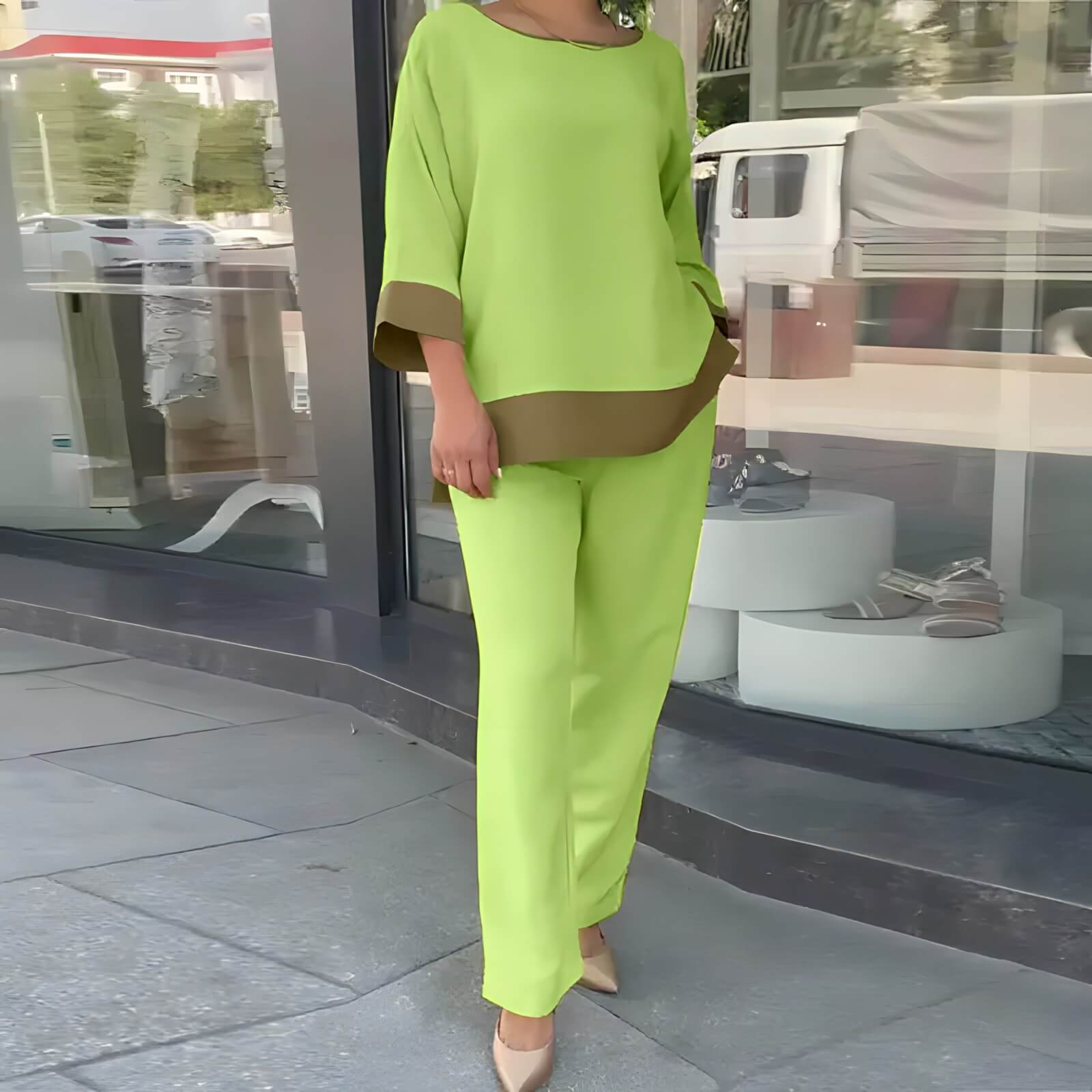 Conjunto Feminino Casual Verde 3