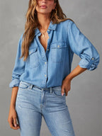 Camisa Denim Azul 01