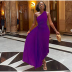 Vestido Longo Elegante Roxo 9