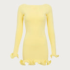 Vestido Curto Amarelo 9