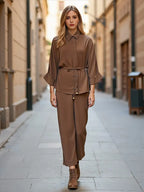 Conjunto Feminino Marrom 05