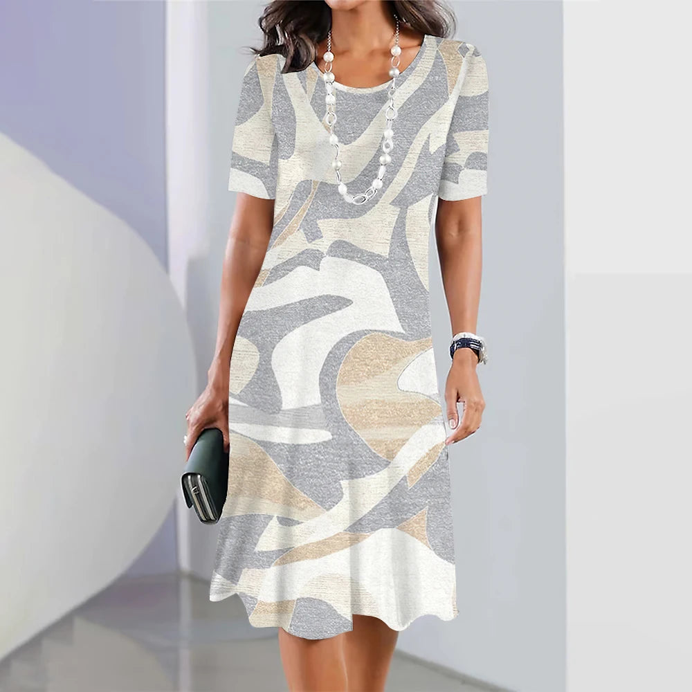 Vestido Midi Estampado Reyna