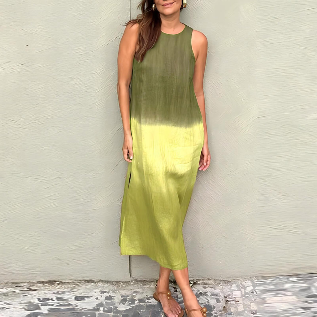 Vestido Mídi Casual Verde 7