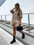 Camisa Dress Cáqui 01