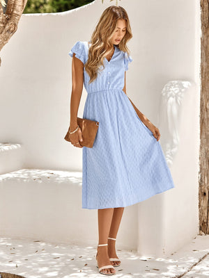 Vestido Mídi Azul 19