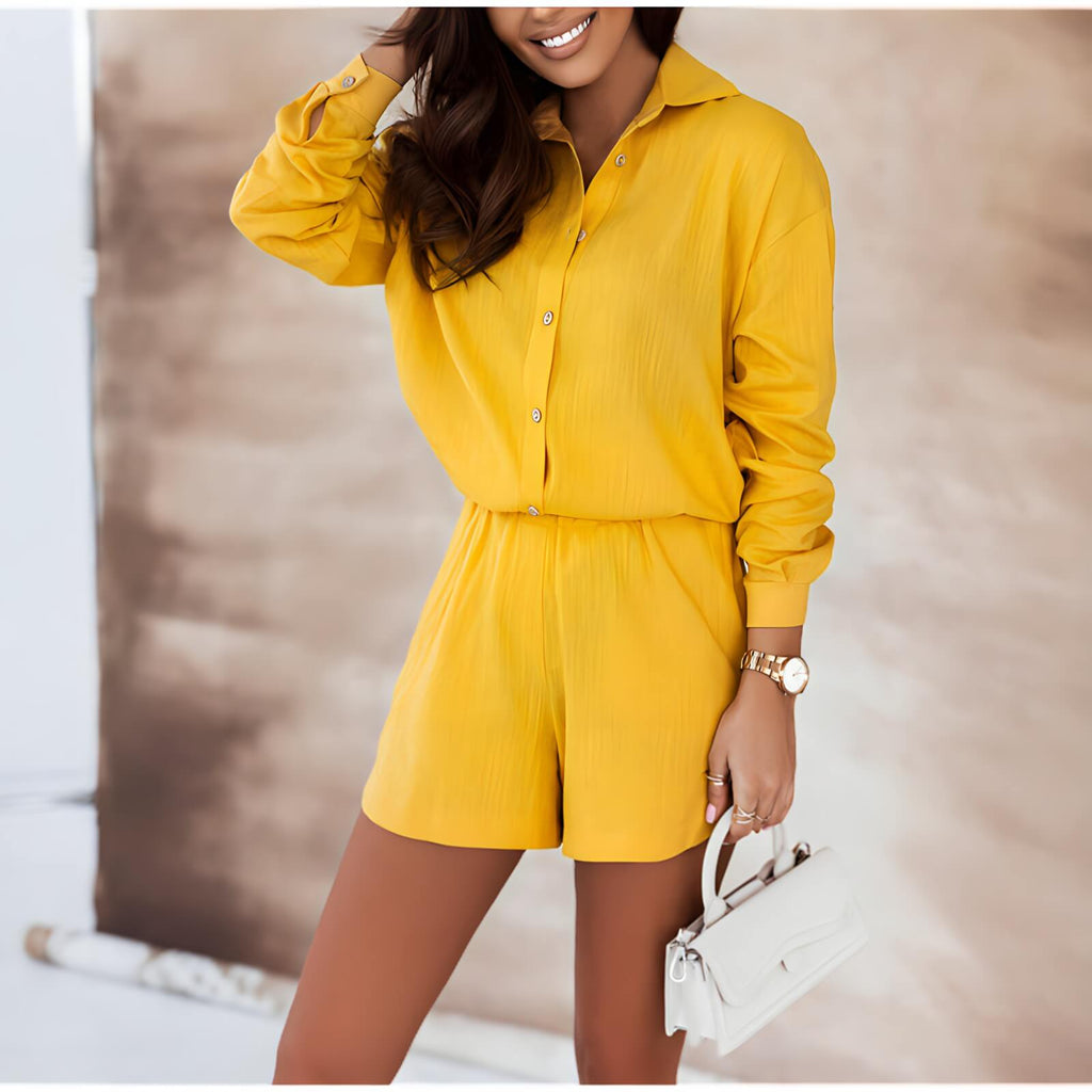 Conjunto Feminino Amarelo 10