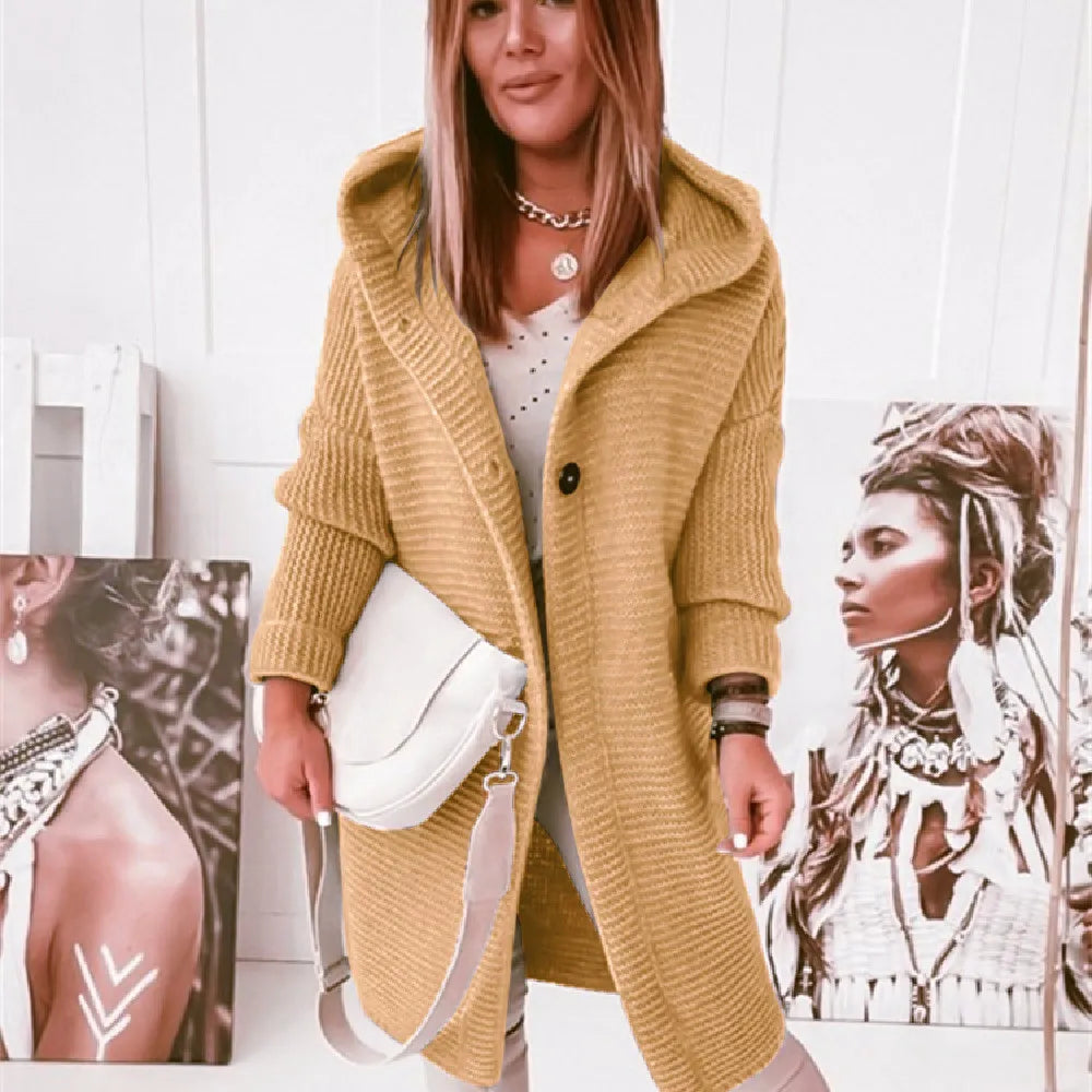 Cardigan Feminino de Lã Amarelo 11