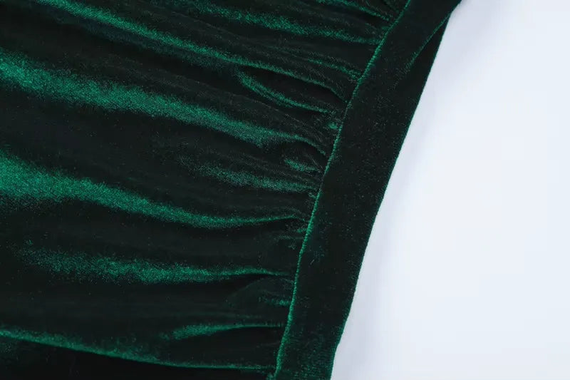 Vestido Midi Elegante Verde 13