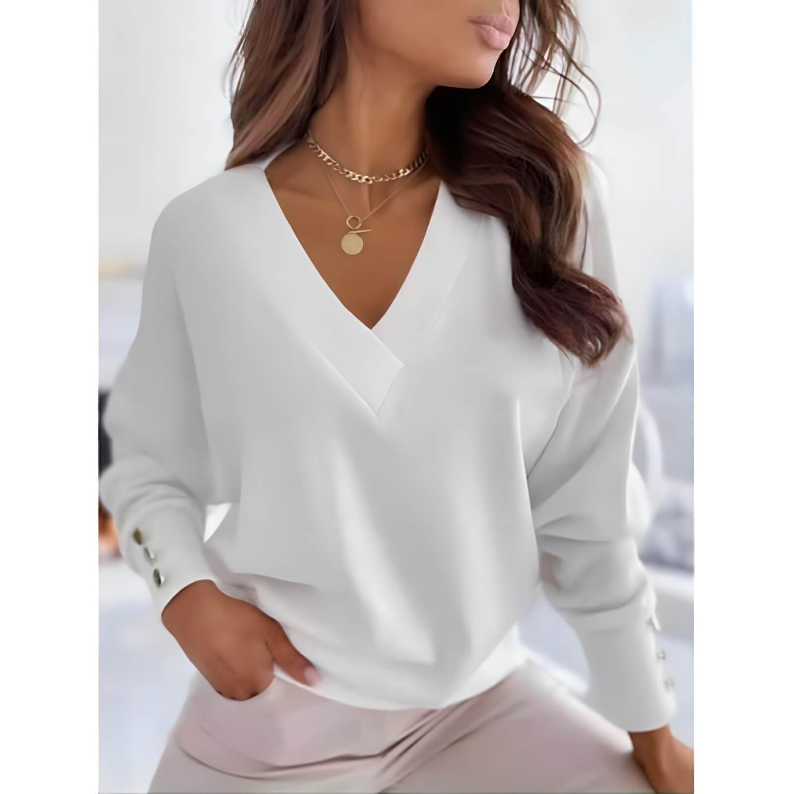 Suéter Gola V Branco 4