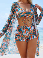 Conjunto Biquíni e Saída de Praia Verde Escuro 05