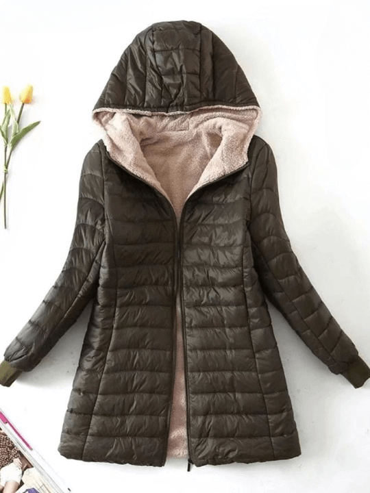 Jaqueta Matelassê Forrada Marrom 03