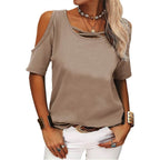 Blusa Casual Ombro Aberto Feminina