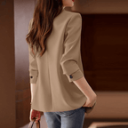 Blazer Feminino Casual Marrom 2