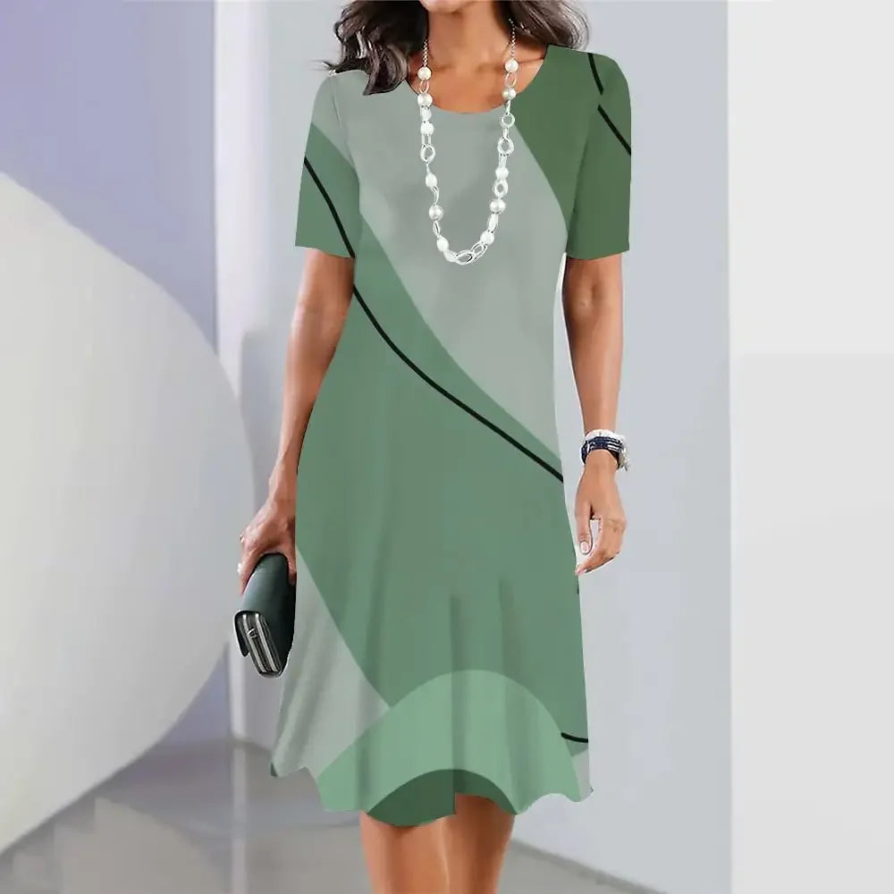 Vestido Midi Estampado Reyna