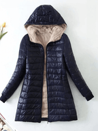 Jaqueta Matelassê Forrada Azul Marinho 01