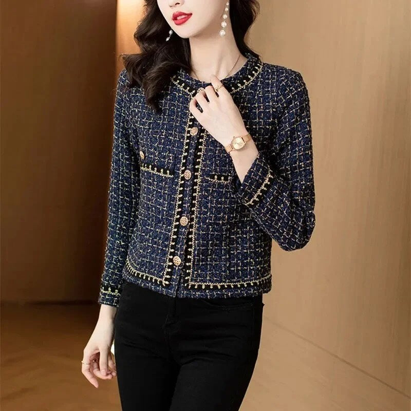 Blazer Feminino Casual Azul Marinho 6