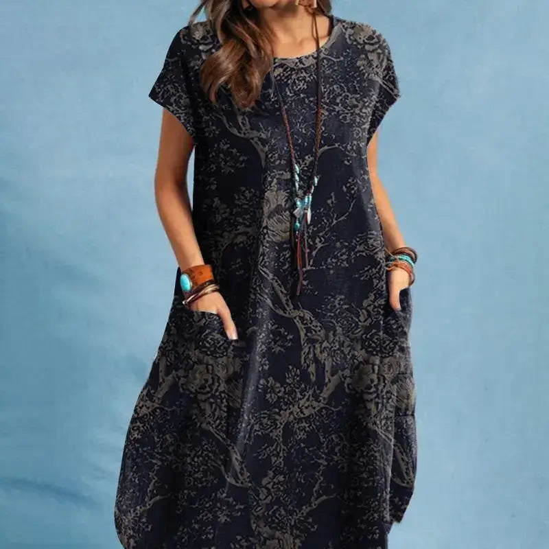 Vestido Mídi Azul Marinho 1