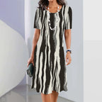 Vestido Midi Estampado Reyna